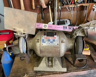 #123 Crafton Double Bench Grinder 1/2 HP Model 3500 $40.00