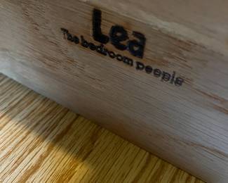 #12 Lea Wood King Headboard $75.00 #22 Lea Wood Chest of 9 Drawers w/2 doors & Hutch top w/mirror - 60x19x32-75 Mirror/Hutch - 42x44 $125.00