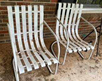 #144 Set of 2 Metal Bouncy Chairs $60.00
