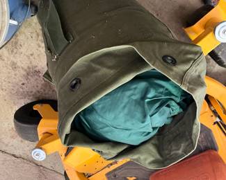 #132 Army Duffel w/Sleeping Bag $20.00