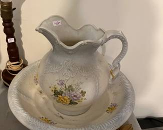 #60 Ceramic Pitcher in Bowl $40.00