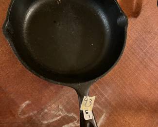 #93 Cast Iron Skillet NO. 5 8.5" Skillet $20.00