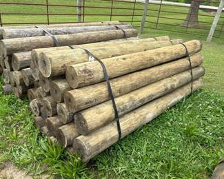 BUNDLE OF 24 7X8 TREATED POSTS