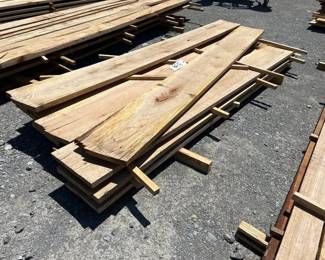 STACK OF 7.5 SAWMILL LUMBER