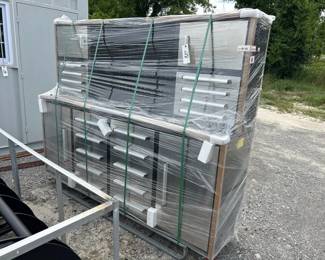 7 TWO TIER STAINLESS WORK BENCH