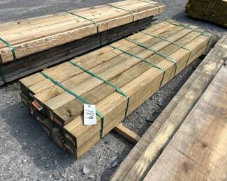1 BUNDLE OF 4X4X72 TREATED POSTS