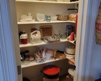 The pantry is filled with lots of goodies. 