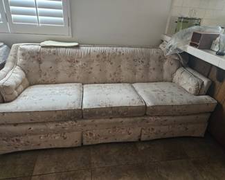 Mid Century Brocade Couch