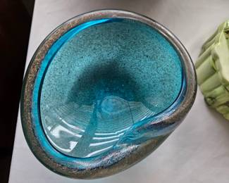 Murano Gold Speckled Ashtray