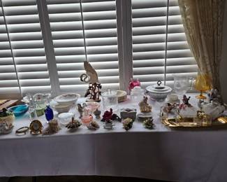 Murano ashtray, Pink Carnival glass, MCM glassware