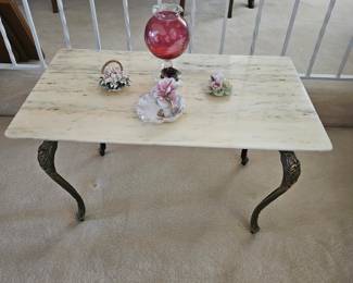 Marble topped table
