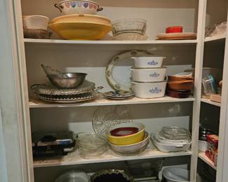 Corningware, Franciscan Glassware, Fire king,  Pyrex