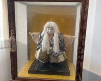MPS014- Japanese Doll In Display Case 