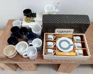 MPS143- Various Coffee Mugs & 12 Piece Coffee Set