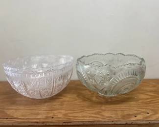 MPS147- Large Glass & (2) Acrylic Serving Bowls