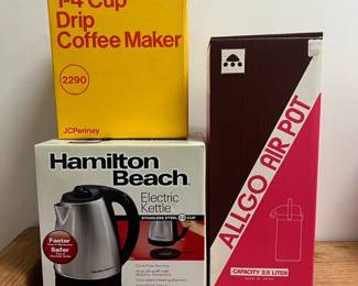 MPS140- Hamilton Beach Electric Kettle, Drip Coffe Maker & Air Pot