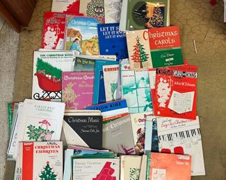 MPS123- Assorted Vintage Christmas Carols & Songs Musical Sheets Arranged For Piano 