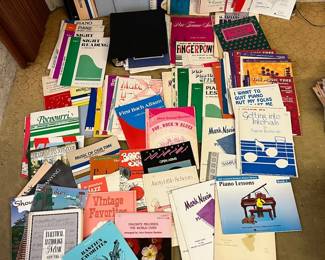 MPS127- Assorted Vintage Piano Musica Sheets