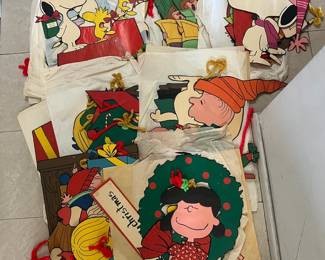 MPS163- Large Assorted Christmas Themed Peanut Character Cut Outs 