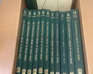 MPS146- Box Of The International Library Of Piano Music Hardcover Books