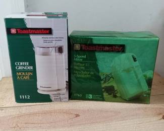 MPS161- Toastmaster Coffee Grinder & Toastmaster 5 Speed Mixer
