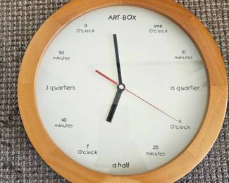MPS065-Art Box Wooden Looking Wall Clock