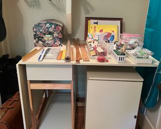 Sewing Table and Storage Cabinet