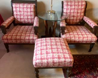 Chairs are out of the Nash Family home on Samuels Avenue in Fort Worth