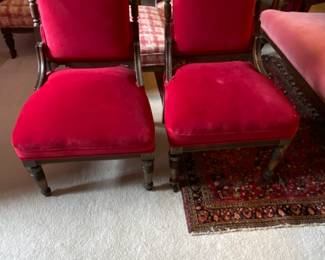 These chairs are out of the Nash Family home on Samuels Avenue in Fort Worth