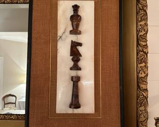 Marble chest pieces wall hanging.