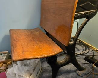 Antique children's school desk