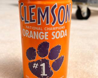 Clemson memorabilia (can opened at bottom) 