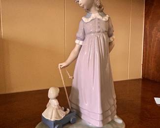 Lladro “My doll Carriage” figurine 
