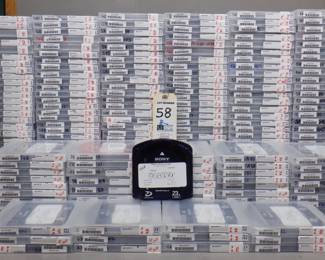 2 BOXES SONY XD CAM TAPES REWRITE OVER 200 PIECES