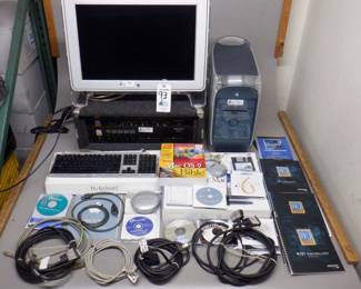 PROTOOLS TDM SYSTEM INCLUDING MACG4, APPLE CINEMA DISPLAY, DIGIDESIGN 888 INTERFACE, ADAT BRIDGE, SYNC IN RACK MOUNT CASE, MANUALS	