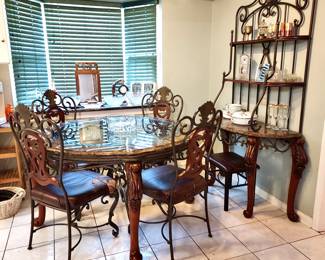 Glass Top Dinette Set,
