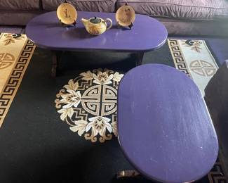 Purple tables