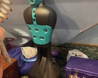 Slam man punching dummy