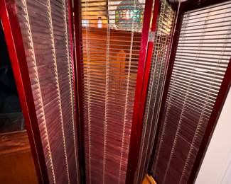 pricacy screen cherry wood