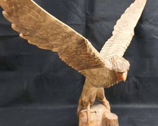Carved Wooden Sculpture By D. Broxterman