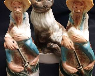 Figural Decanters Including Vintage Cabin Still Collection