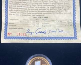 Freedom Tower Silver Dollar