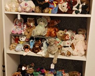 Over 600 Beanie Babies.  Very clean, not played with.  some are rare.