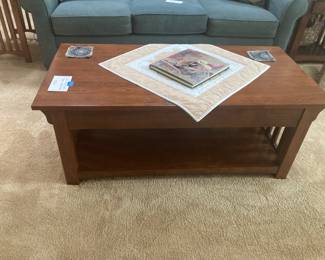 Contemporary arts and craft coffee table