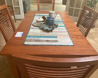 Dining room table and chairs mad e in Canada