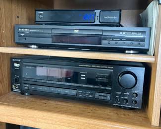 Sony receiver, Samsung DVD player