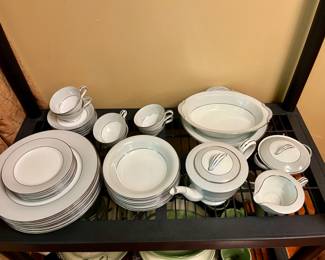 Noritake China “Gray Burn”