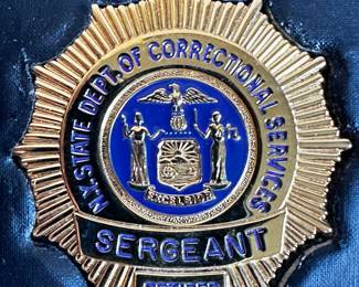 3 Department Of Correctional Services Badges For Sergeant, Wife & Daugther In Leather Cases
Lot #: 99