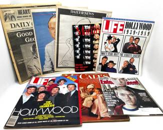 8 Newspapers & Magazines On Hollywood, Commemorating Celebrity Deaths & More
Lot #: 59