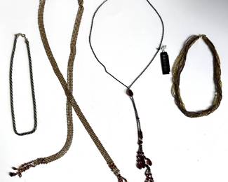 4 Vintage Necklaces Including New Robert Rose Lariat & Wrap Necklace
Lot #: 107